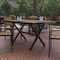 Flash Furniture Natural/Gray 59in x 35.5in Cross Frame Patio Table SB-TB288-NAT-GG - alternate 1